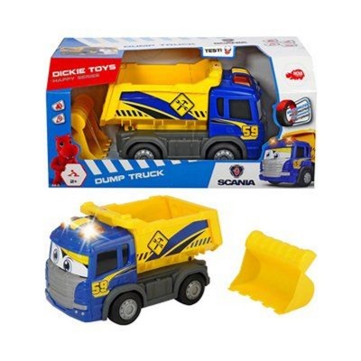 Dickie toys le camion-benne happy scania voiture de jeu  jaune bleu gris Dickietoys    292922